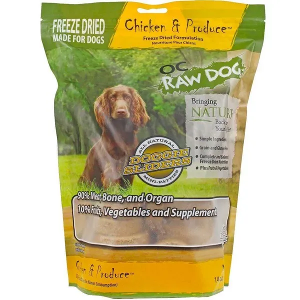 14oz OC Raw Freeze Dried Chicken & Produce Sliders - Health/First Aid